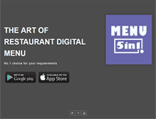 Tablet Screenshot of menu5in1.com